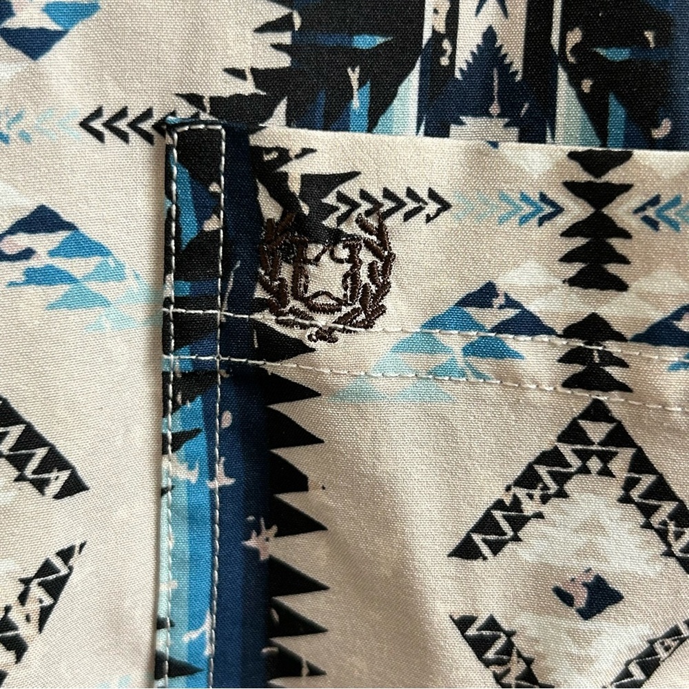 Panhandle Performance Aztec Print Western Short S… - image 8